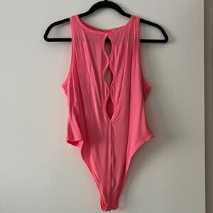 NWOT Pink Sleeveless Bodysuit